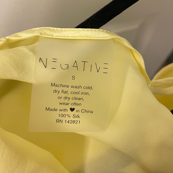 Negative Underwear Eclipse Silk Set in Sunshine - Picture 11 of 14